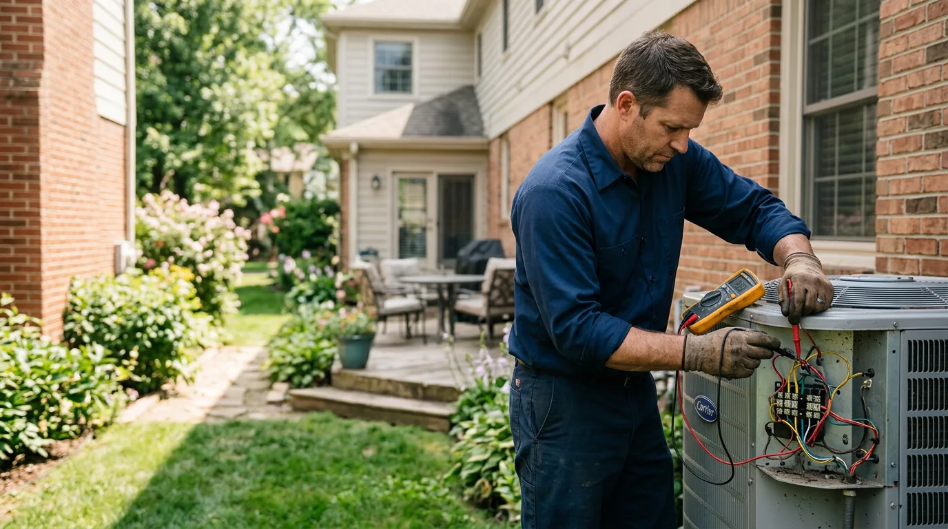 HVAC technician working near Elizabethtown, PA